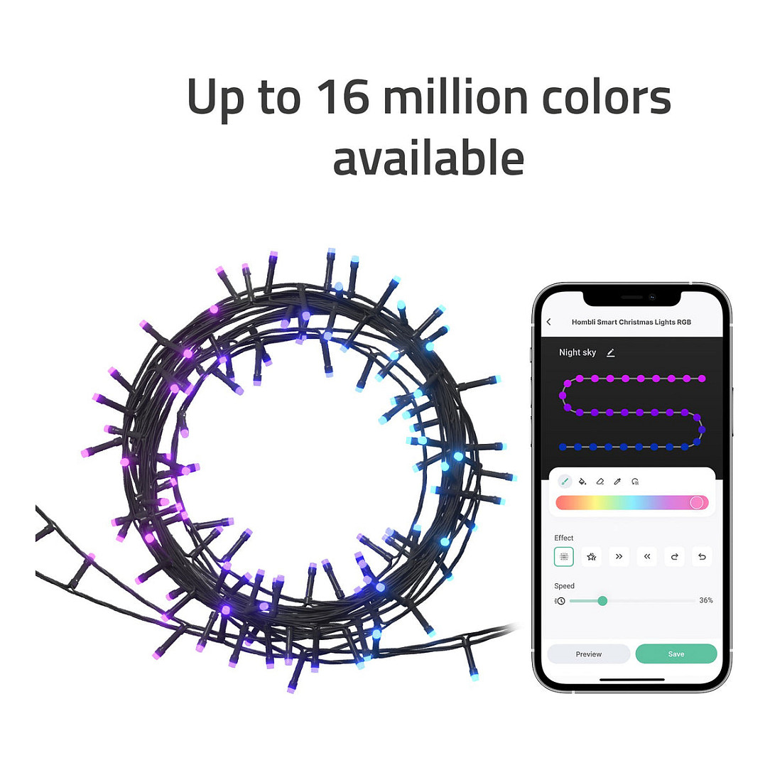 Hombli Smart Christmas Light – RGB thumbnail 4