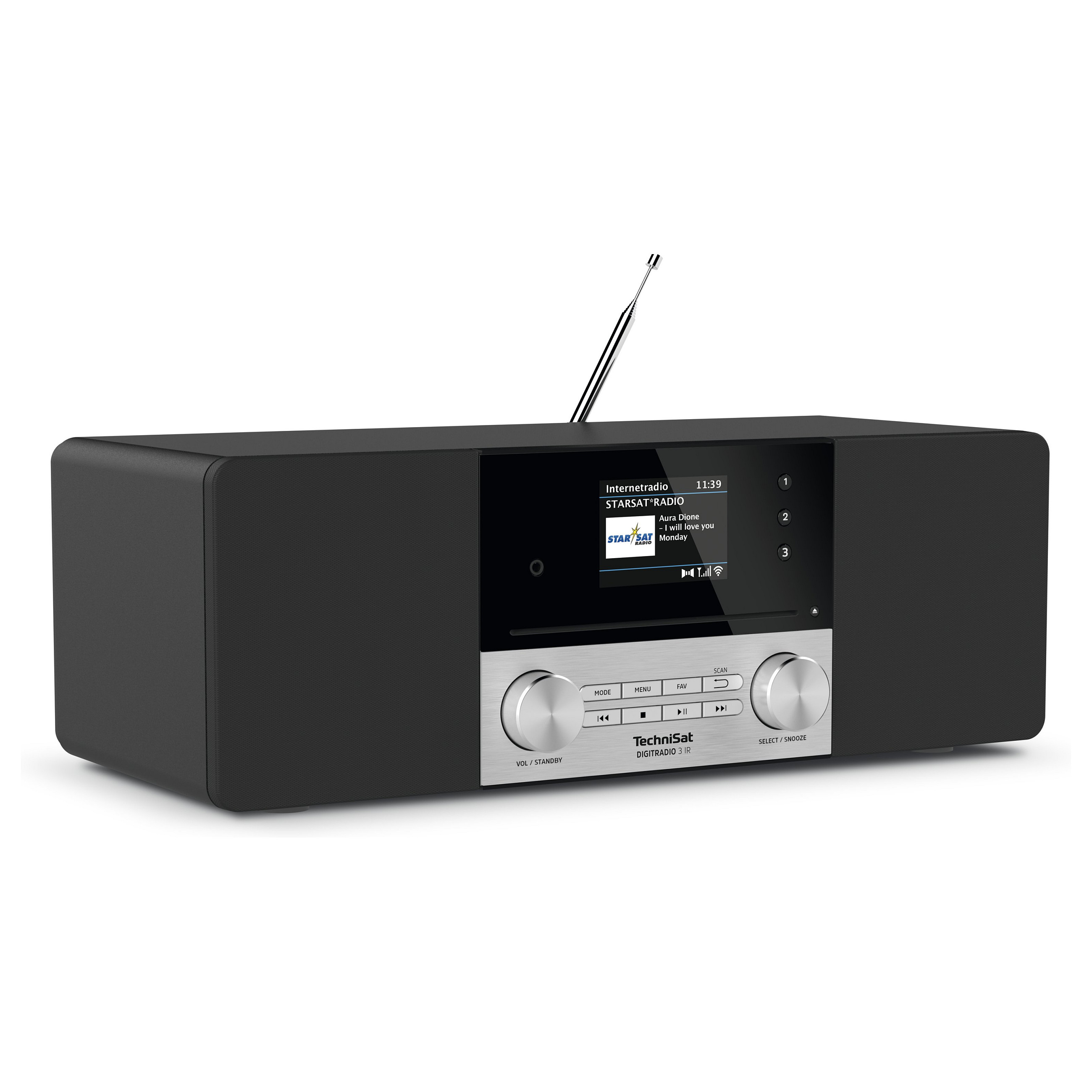 Radio Portative TechniSat DigitRadio 3 IR, DAB, FM, 20W, TFT 2.8" 2