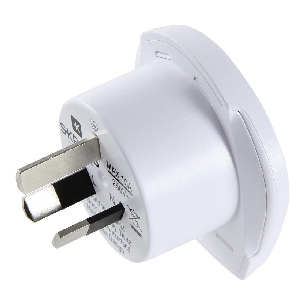 Adapter Universal SKROSS World to Australia, 100–250V, 10A, 1 dalje - Bardhë 2