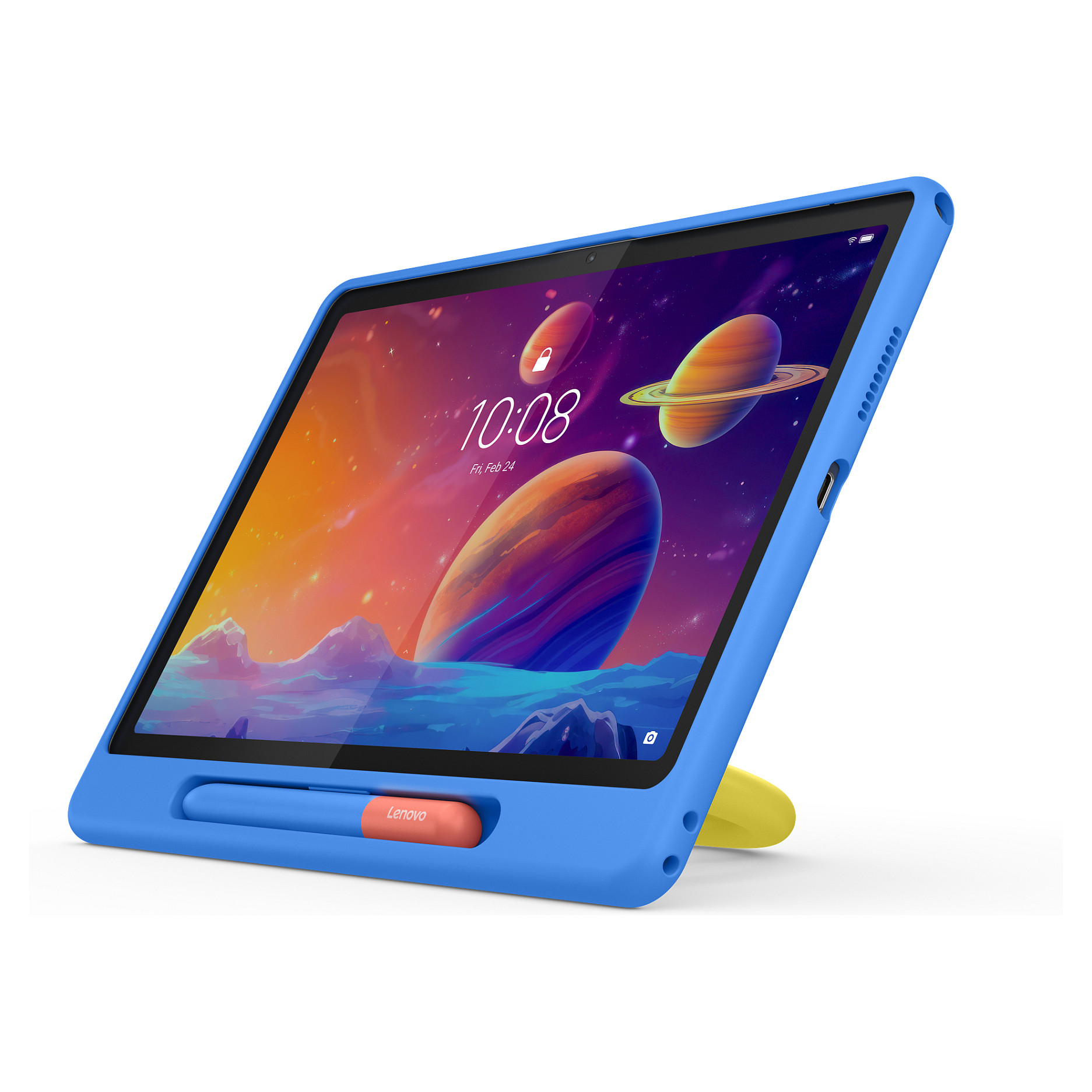 Tablet Lenovo Tab TB311FU / 10.1" / 4GB / 128GB / Wi-Fi - Gri/Kids Bumper Blu 8