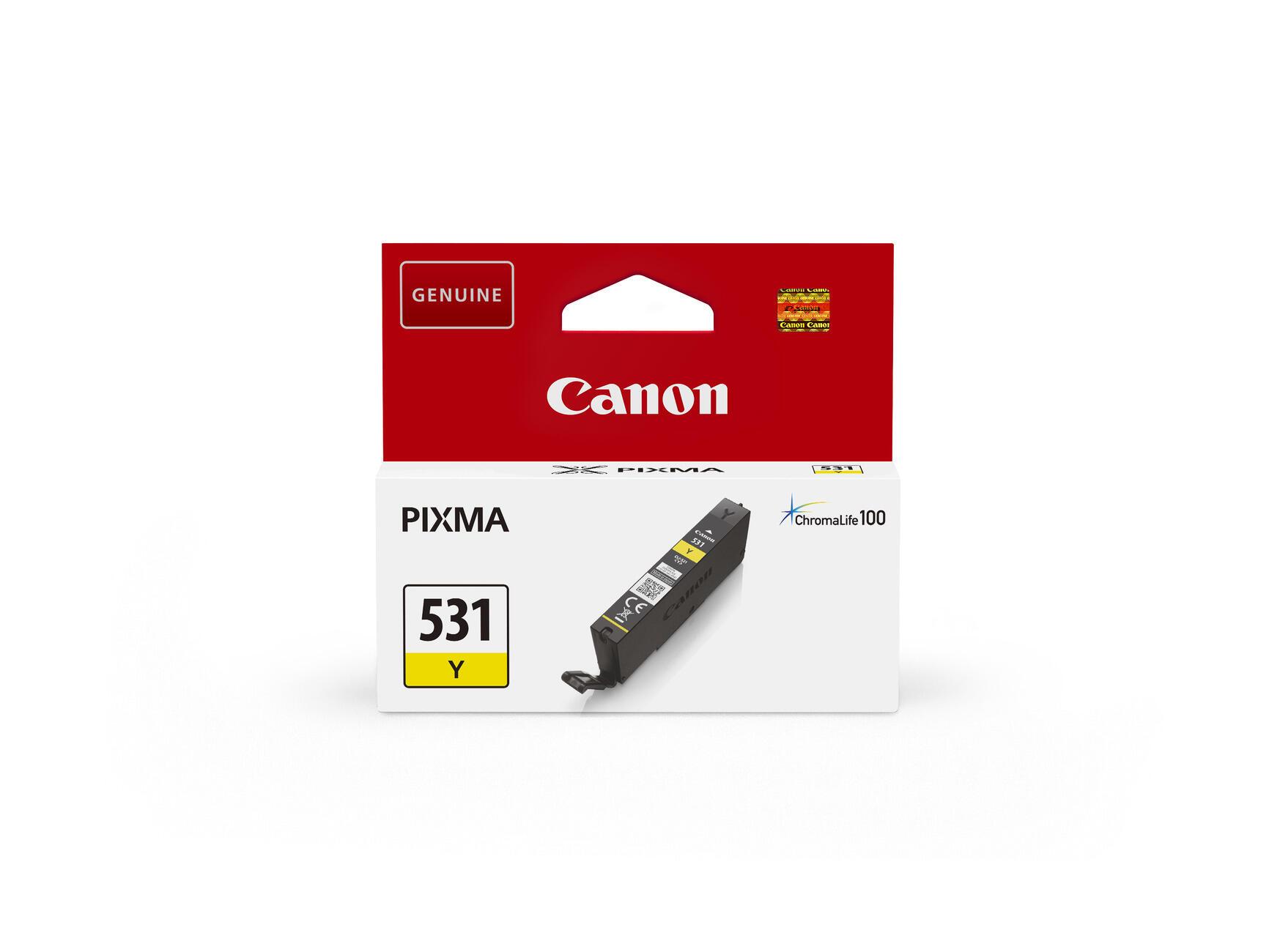 INK Canon CLI-531Y / 6121C001 / 515 faqe – Verdhë thumbnail 2