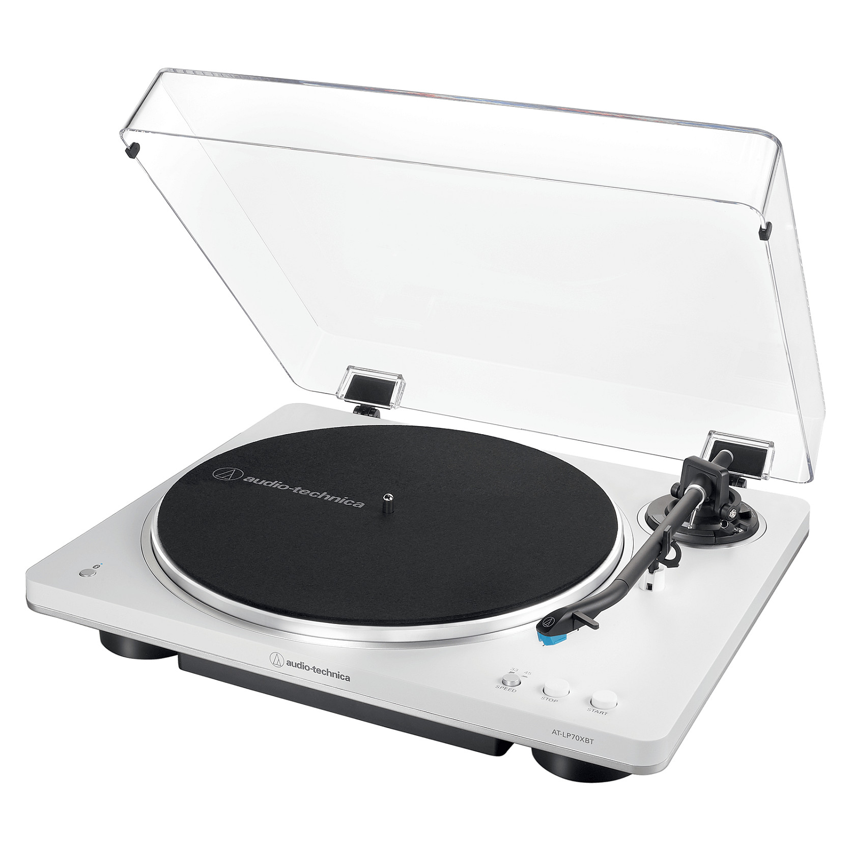 Gramafon Audio-Technica AT-LP70XBT, Me rrip, Funksionim automatik, Bluetooth - Argjend, Bardhë
