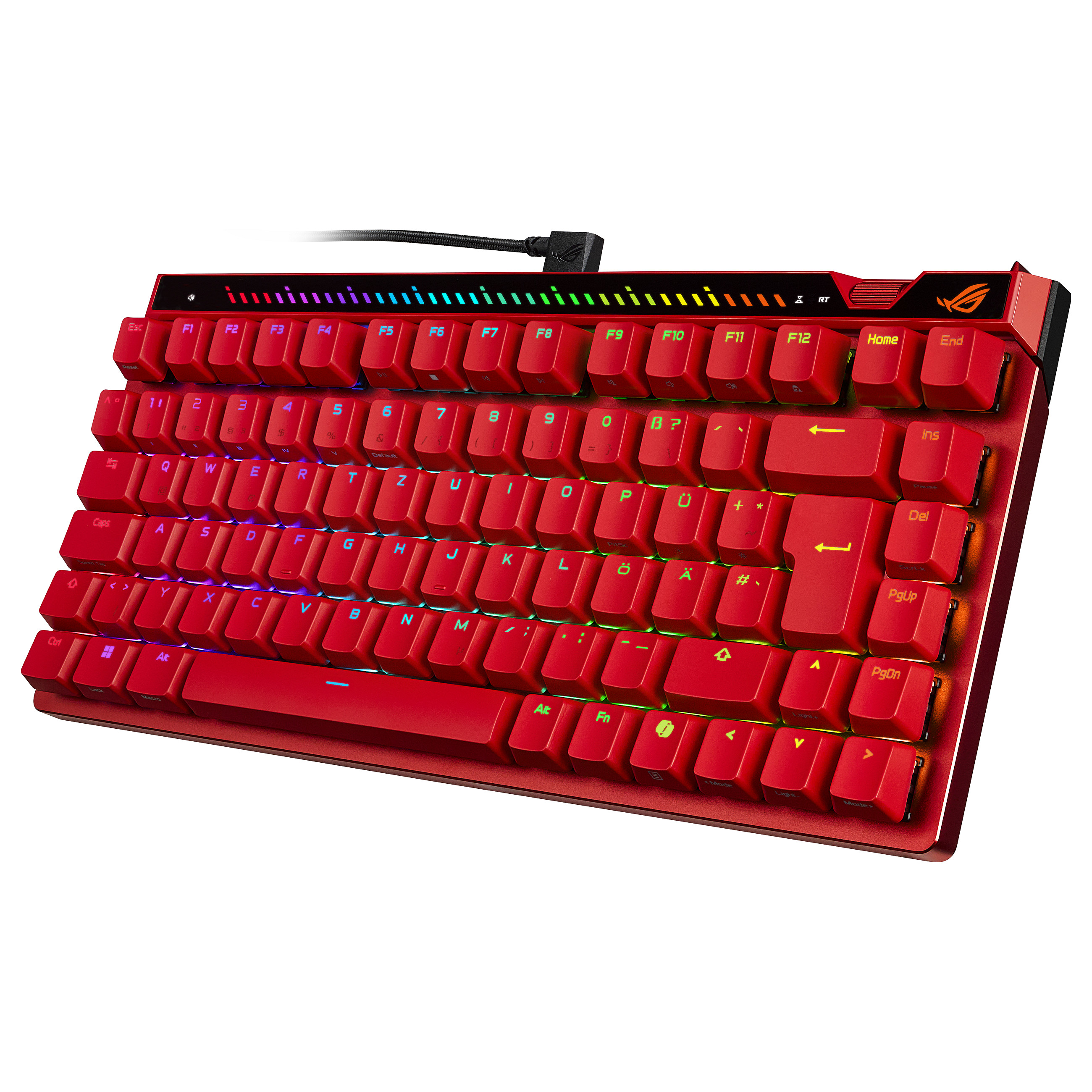 Tastierë Gaming ASUS ROG Falchion Ace 75 HE / Magnetic HFX V2 / 75% / Wired / USB-C / RGB - Kuqe 3