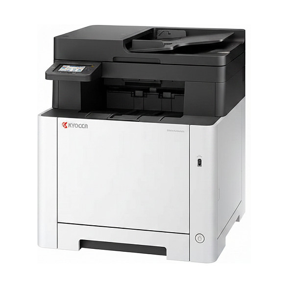 Printer Multifunksional Kyocera ECOSYS MA2101cwfx, Laser me Ngjyra, A4, 1200 × 1200 dpi, 21 ppm, Duplex, ADF 50-fletësh, Wi-Fi, Ethernet, USB - Bardhë/Zezë