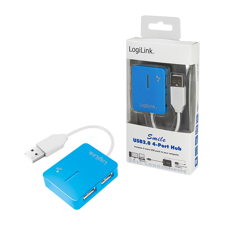 Hub LogiLink UA0136, 4x USB-A, USB 2.0, 480Mbps, 8cm - Blu 6