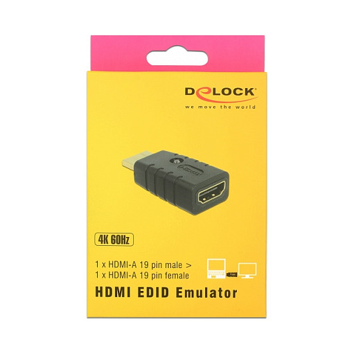 Kabllo HDMI-A DELOCK / Stecker në Buchse / EDID Emulator thumbnail 3