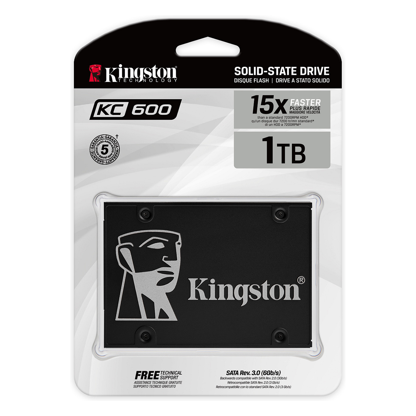 SSD e Brendshme 2.5" 1TB Kingston KC600 thumbnail 4