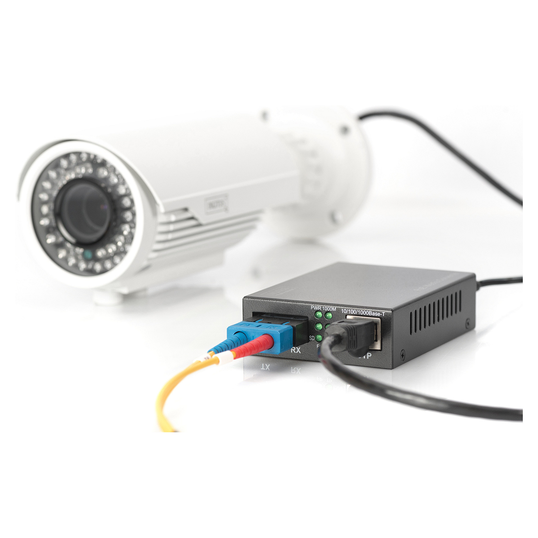 Konvertues i Mediave Gigabit PoE DIGITUS RJ45 në SC Multimode thumbnail 3