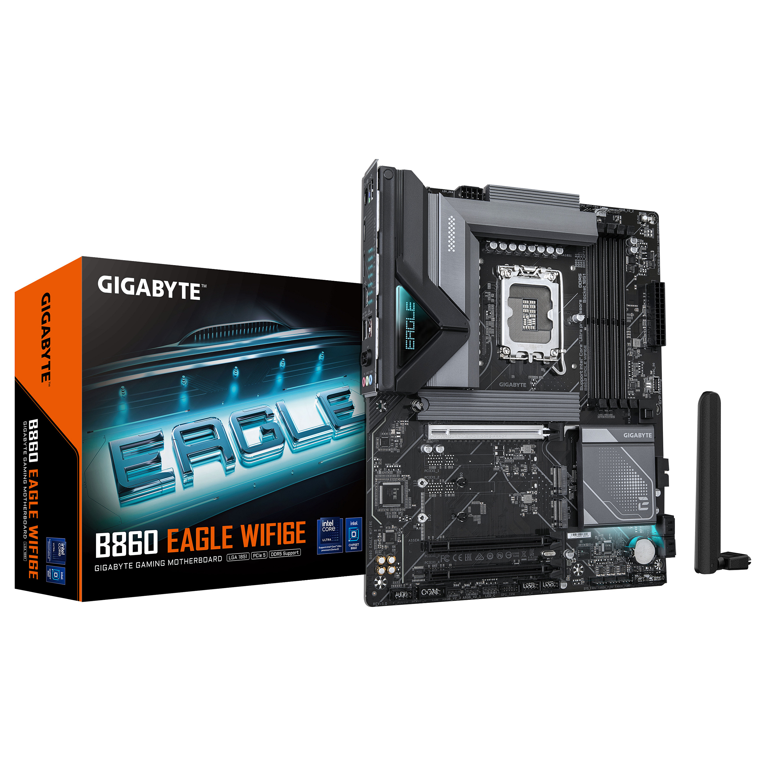 Pllakë Amë MB Intel LGA1851 Gigabyte B860 EAGLE WIFI6E DDR5