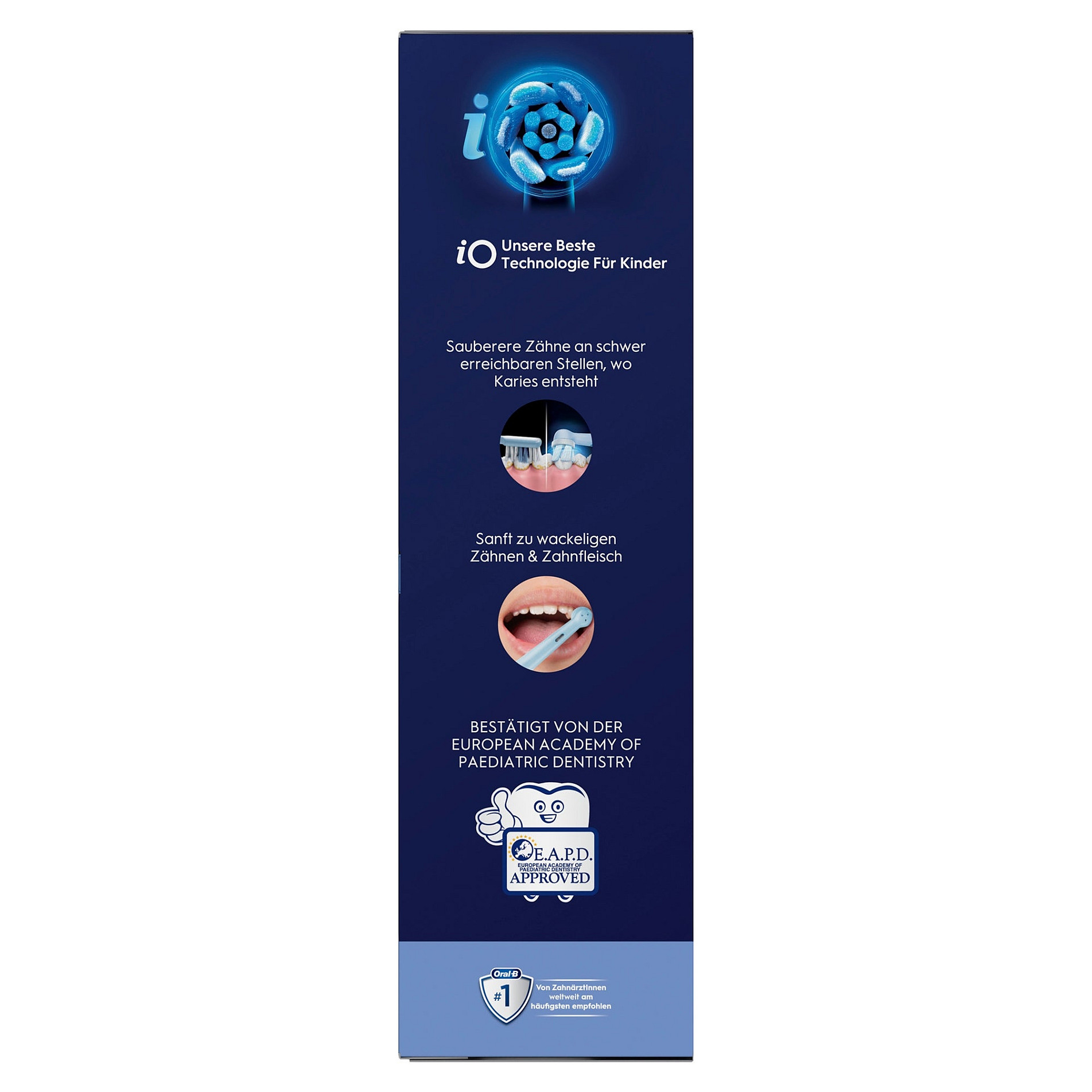 Furçë dhëmbësh elektrike për fëmijë Oral-B iO Kids 6+ / Stitch / 3 Modalitete / Kohëmatës 2 Minuta / Kuti Udhëtimi – Blu/Bardhë 4
