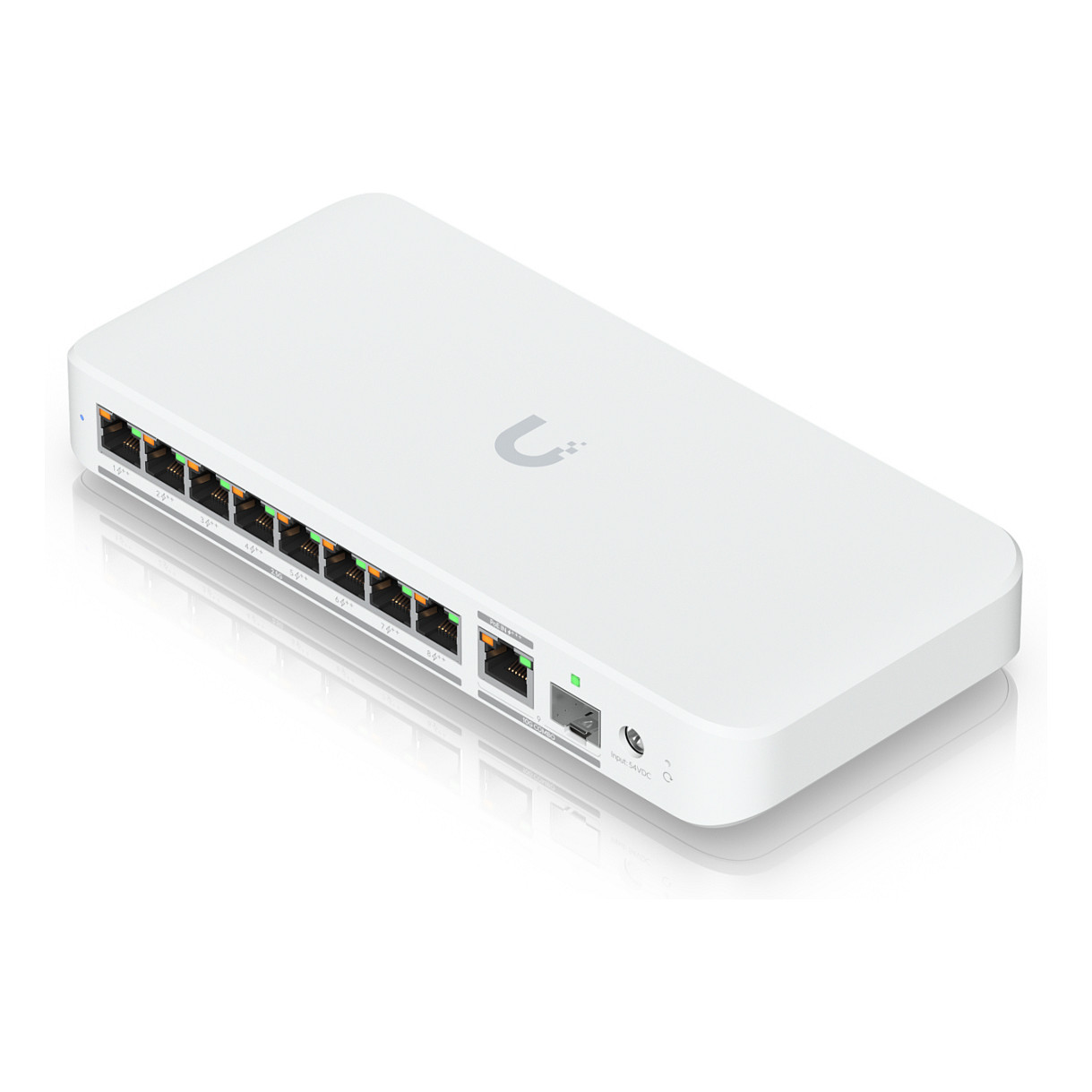 Ubiquiti, UniFi Flex 2.5G PoE (USW-Flex-2.5G-8-PoE), Switch, 8× 2.5GbE RJ-45 PoE++, 1× 10GbE RJ-45, 1× 10G SFP+, 60 Gbps, VLAN – Bardhë 5