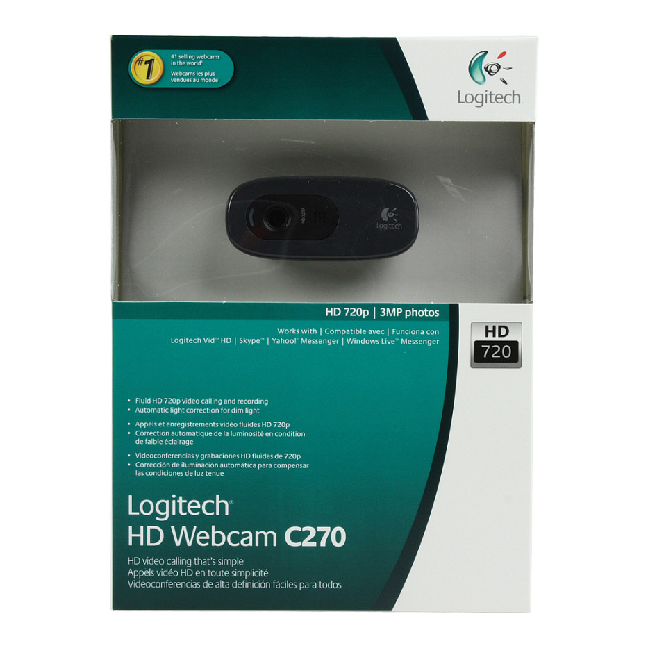 Webcam Logitech C270 / 960-000636 / HD 720p / USB 2.0 / 3MP / 55° – Zezë 4