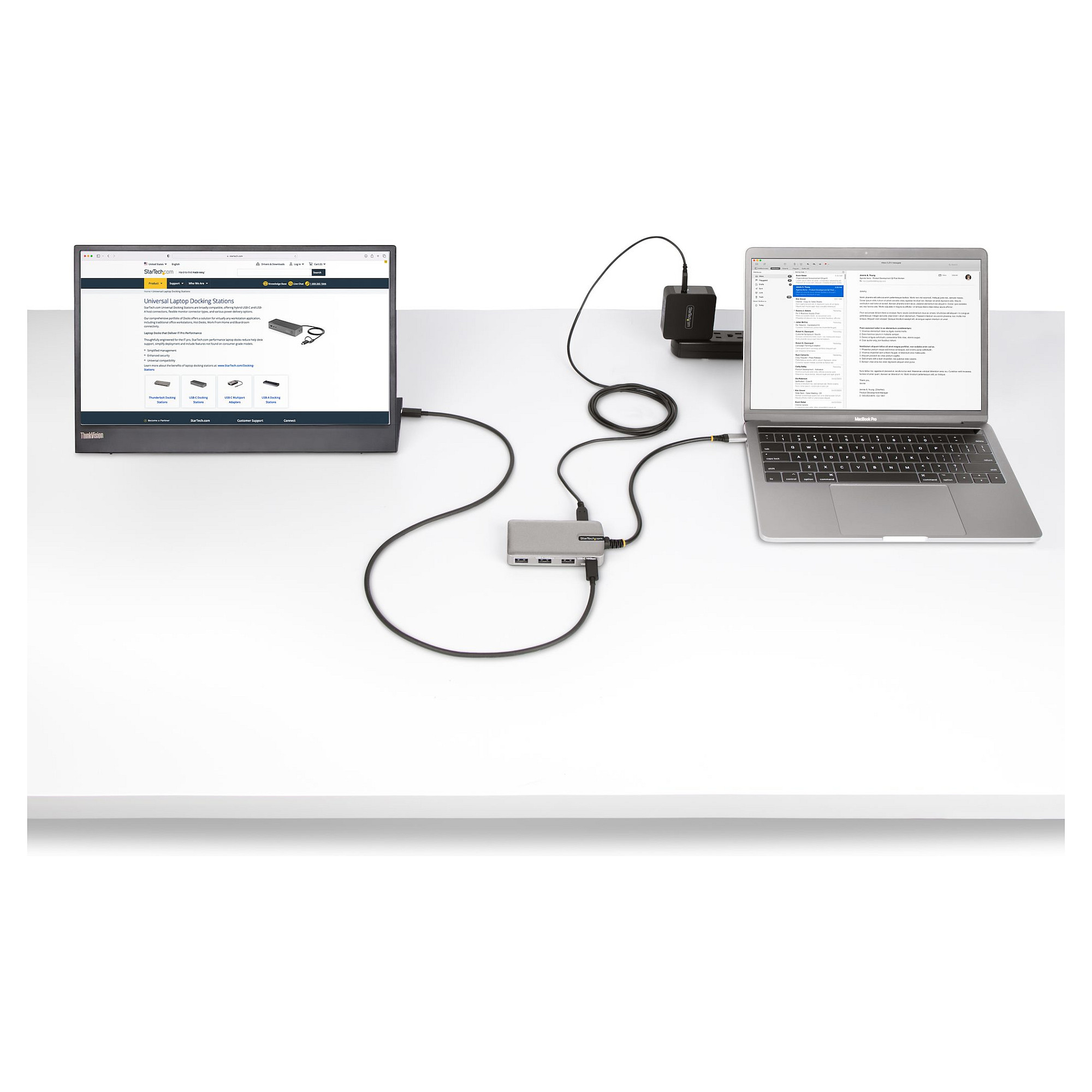Hub StarTech HB31C3A1CDPPD3 / 3x USB-A + 1x USB-C DP 4K60 / 100W PD / 10Gbps – Argjend 6