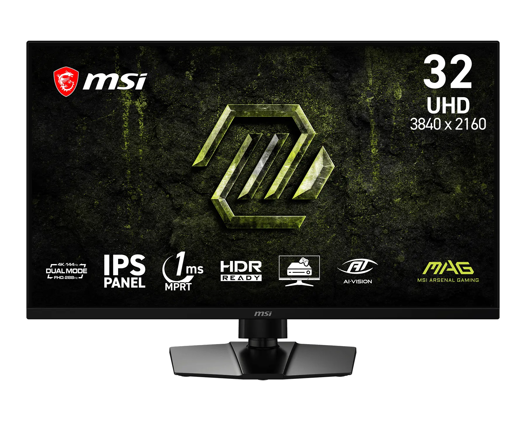Monitor Gaming MSI MAG 321UPD E14, 32", UHD 4K IPS, 144Hz, 1ms, 2xHDMI+DP - Zezë