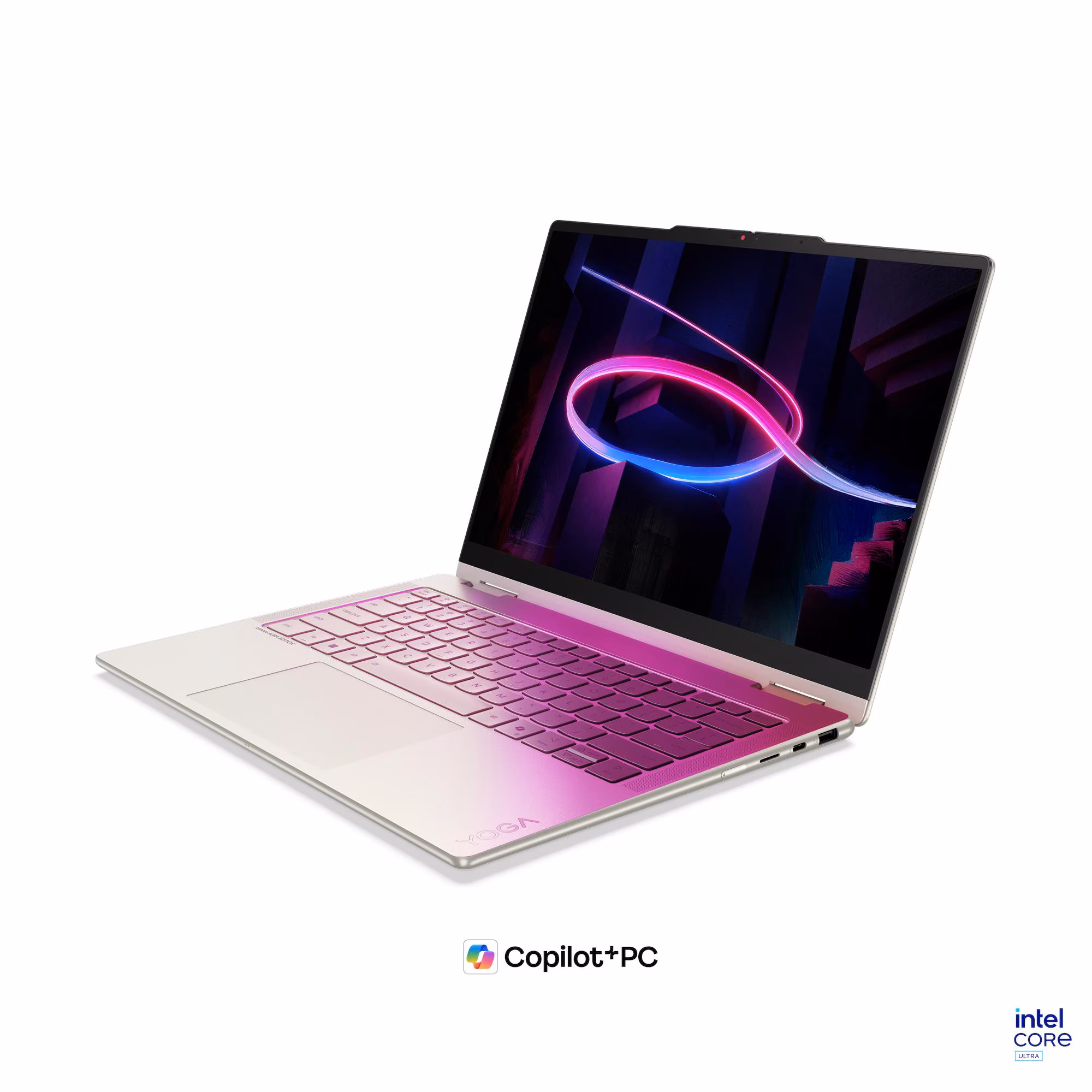 Laptop Lenovo Yoga 7 14IPH11 / 2-in-1 / Core Ultra 7 355 / 32GB LPDDR5X-7467 / 1TB / 14" WUXGA OLED 60Hz Touch / Intel Graphics - Seashell 3