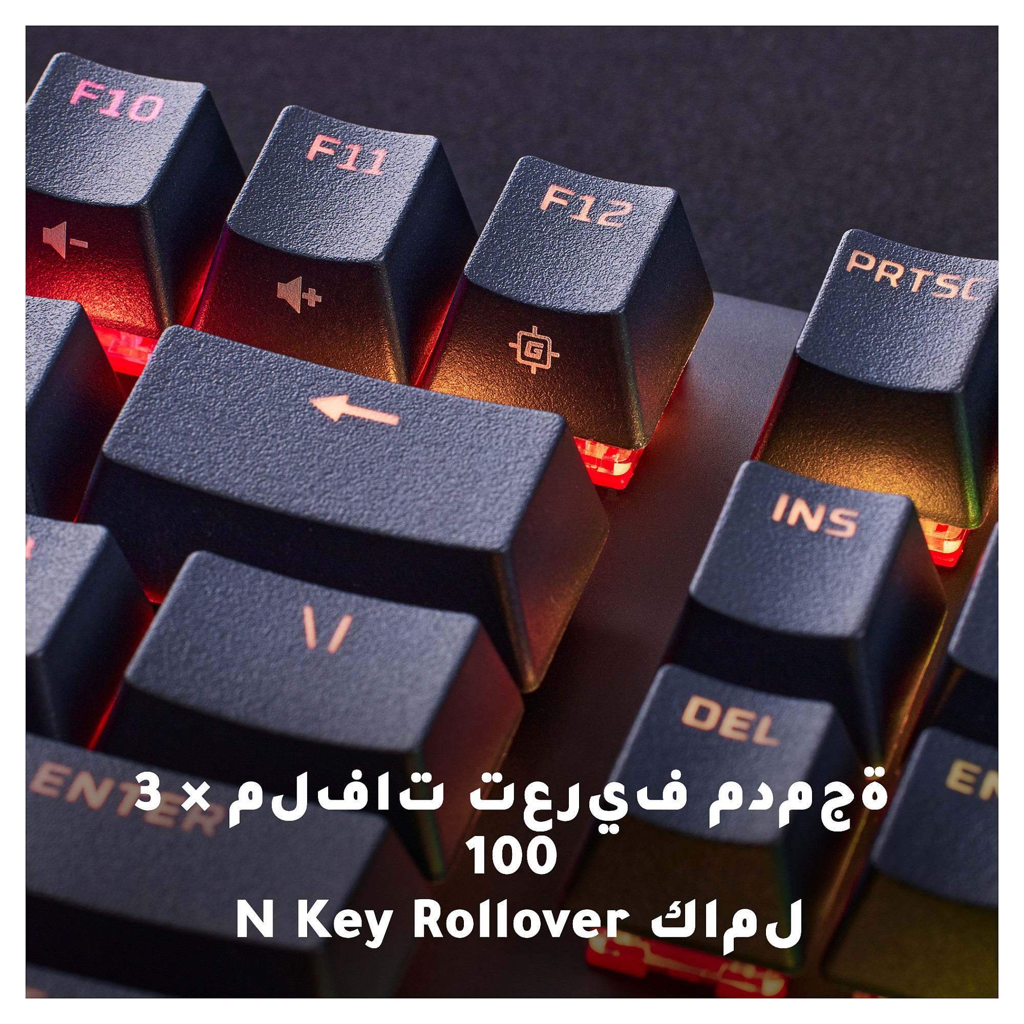 Tastierë Gaming HyperX Alloy Origins, Wired, HX Red, QWERTZ (DE), Mekanike, Full-Size, USB, RGB - Zezë 8