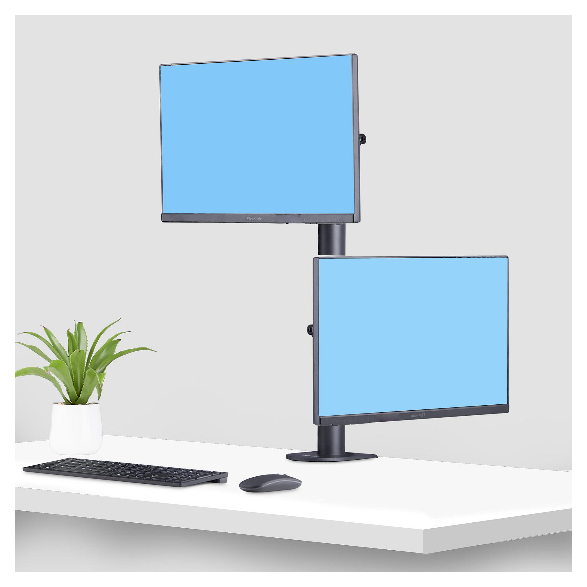 Mbajtëse për Monitor StarTech.com H2MPV-MONITOR-MOUNT , 2 Monitorë , 17–49" , deri 13kg për monitor , VESA 75x75 & 100x100 - Zezë 8
