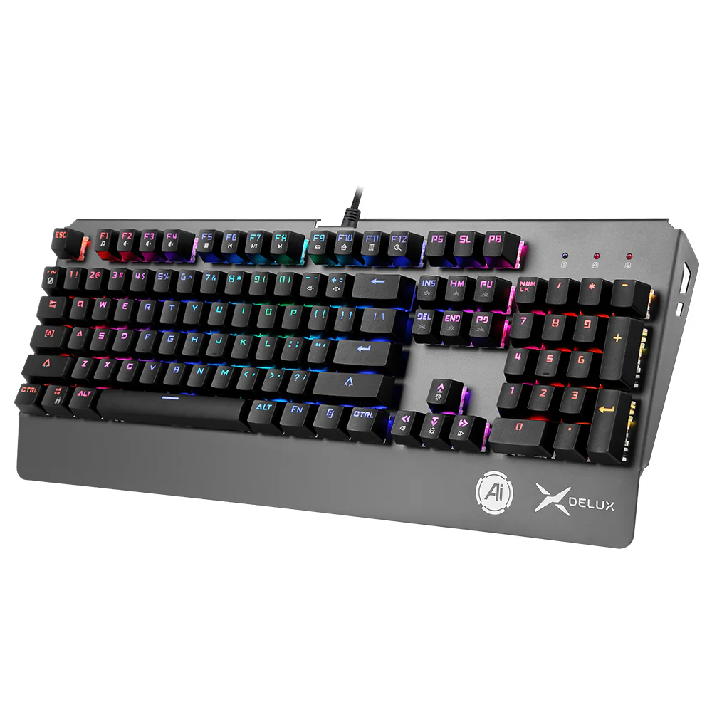 Tastierë Gaming Delux KM06 / Mekanike / RGB / Anti-Ghosting / E zezë