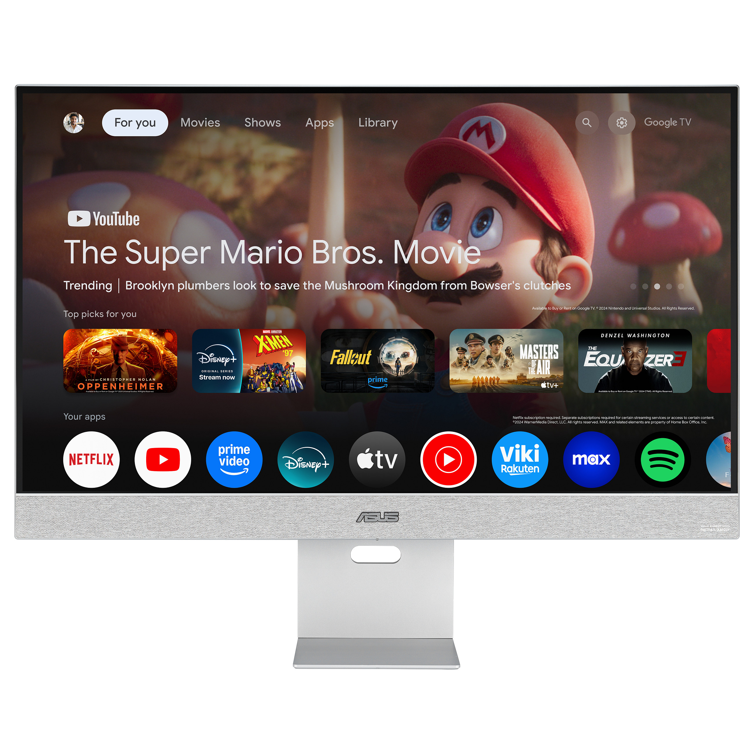 Smart TV ASUS ZenScreen MS32UC / 31.5" 4K Ultra HD IPS / 60Hz / Google TV / Android 11 / HDMI DP / Hiri
