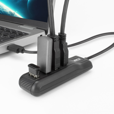 Hub USB-A ACT AC6320, 4x USB-A 3.2 Gen 1, 5 Gbps, Kabllo 50 cm – Zezë 2