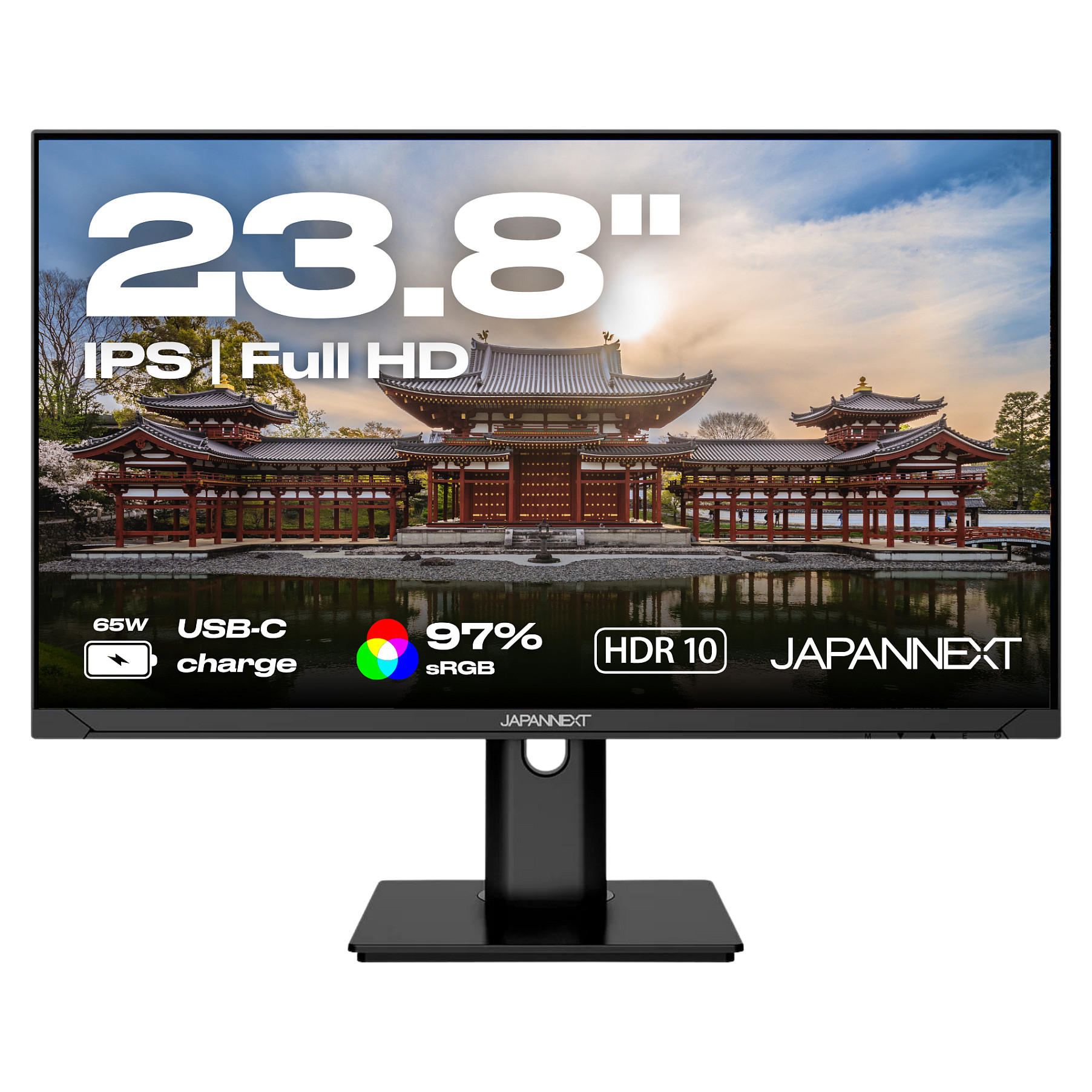 Monitor JapanNext JN-IPS238FHDR-C65W-HSP / 23,8"/ Full HD IPS LED / 75Hz / 14ms / HDMI+DP - Zezë thumbnail 5