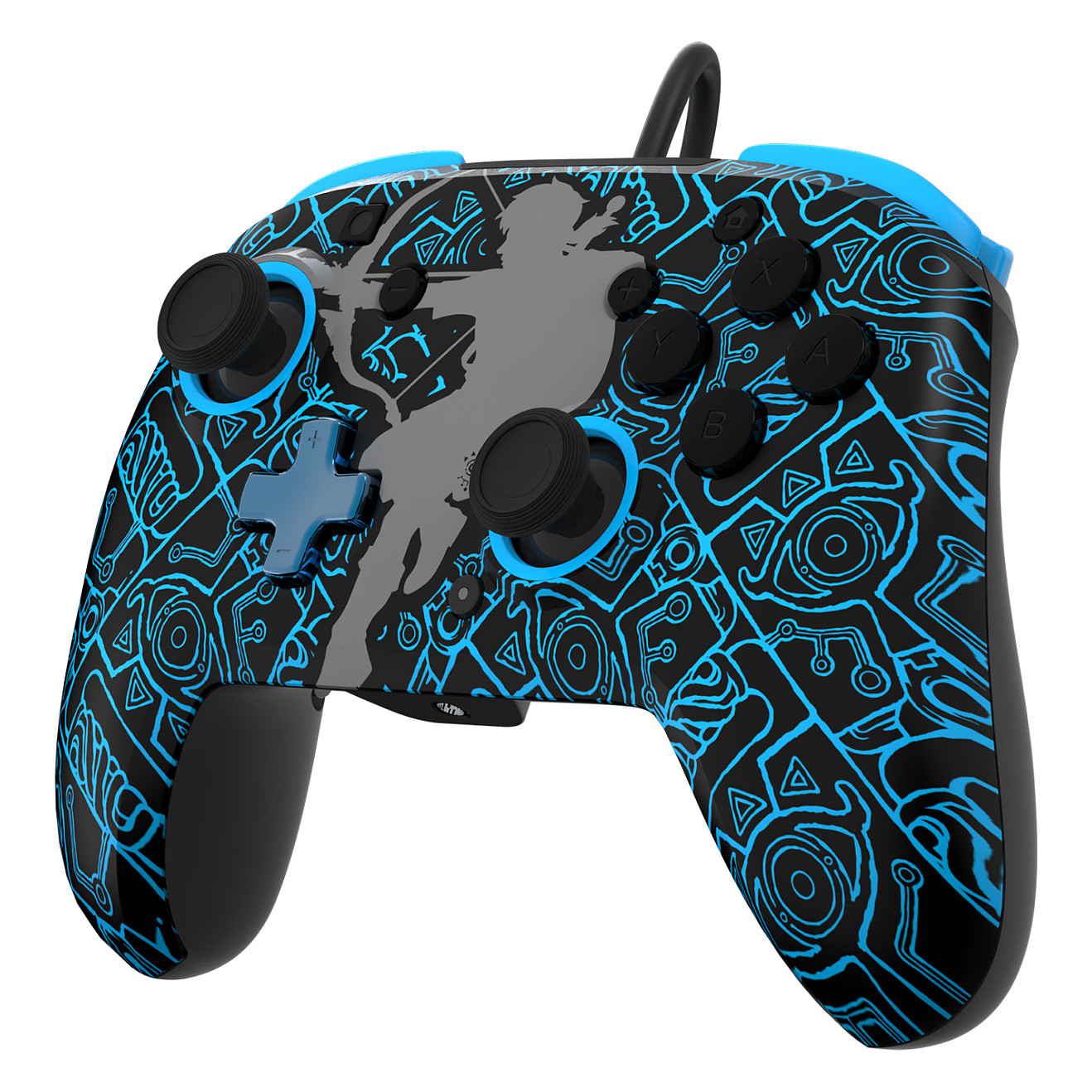 Kontroller Nintendo PDP Rematch GLOW Sheikah Shoot Switch - Blu 4