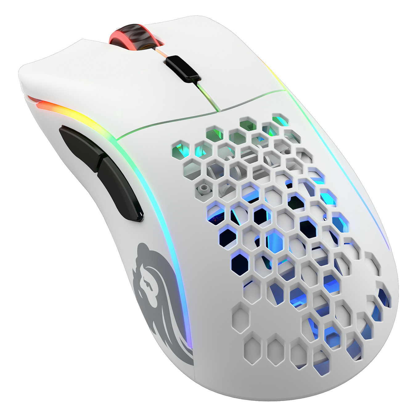 Maus Gaming Glorious Model D Wireless, 19,000DPI, 2.4GHz, 6 Butona, RGB - Bardhë 2