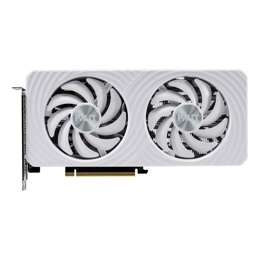 Kartë Grafike NVIDIA Palit GeForce RTX 5060 Ti OC / 16GB GDDR7 / PCIe 5.0 / Dual Fan - Bardhë