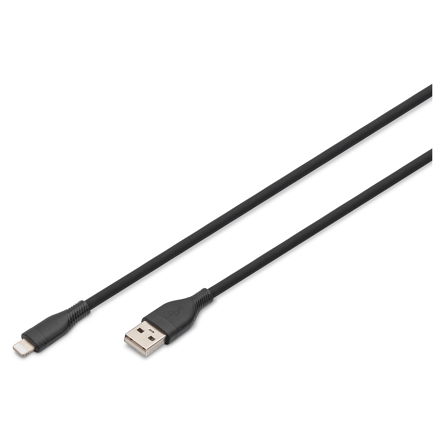 Kabllo USB DIGITUS USB 2.0 Type‑A → Lightning Silicone / 1 m – Zezë