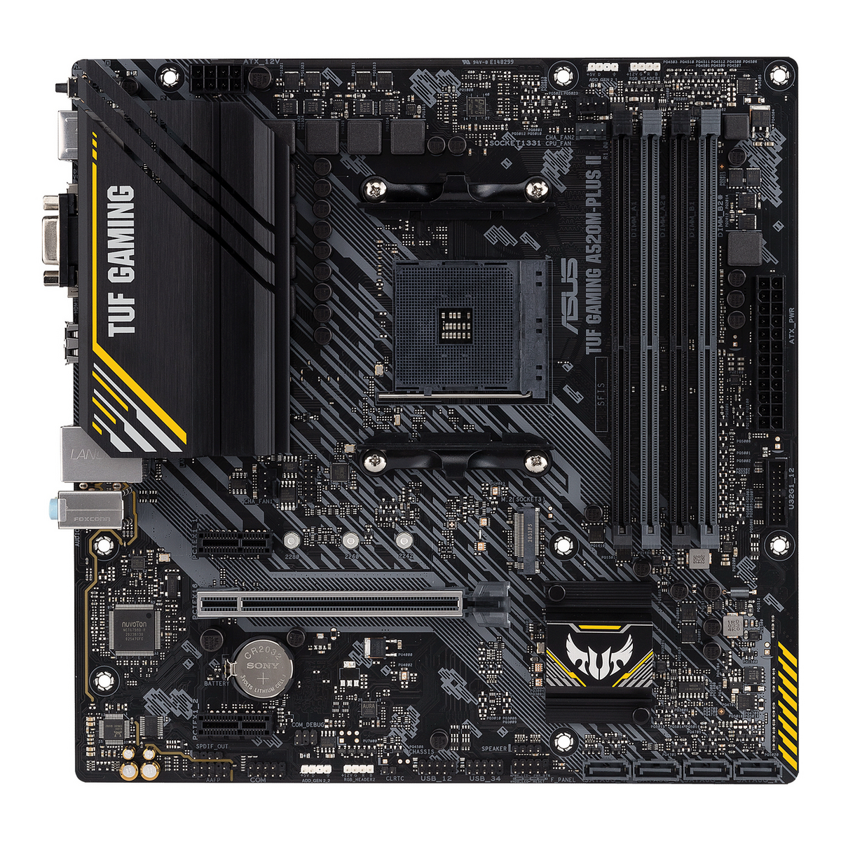 Pllakë Amë MB AMD Asus TUF GAMING A520M‑PLUS II – Zezë