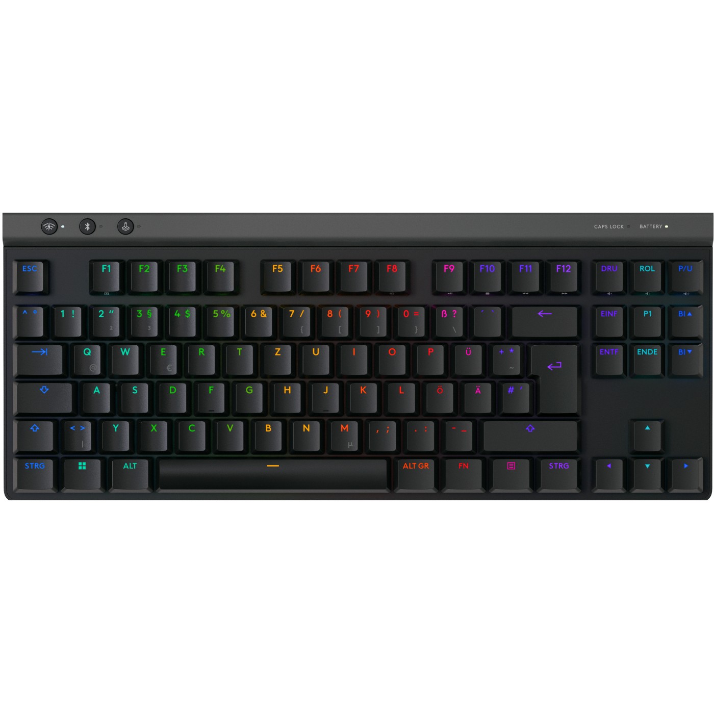 Tastierë Gaming Logitech G515 LIGHTSPEED TKL, Wireless, QWERTZ (CZ), Mekanike, Low-Profile, TKL, LIGHTSYNC RGB - Zezë 2