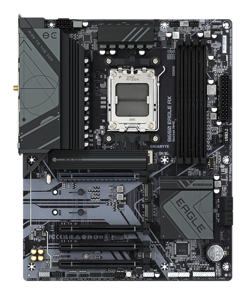 Pllakë Amë GIGABYTE B650 EAGLE AX / AMD B650 / AM5 / ATX / DDR5 / PCIe 5.0 / Wi-Fi 6E / 1GbE