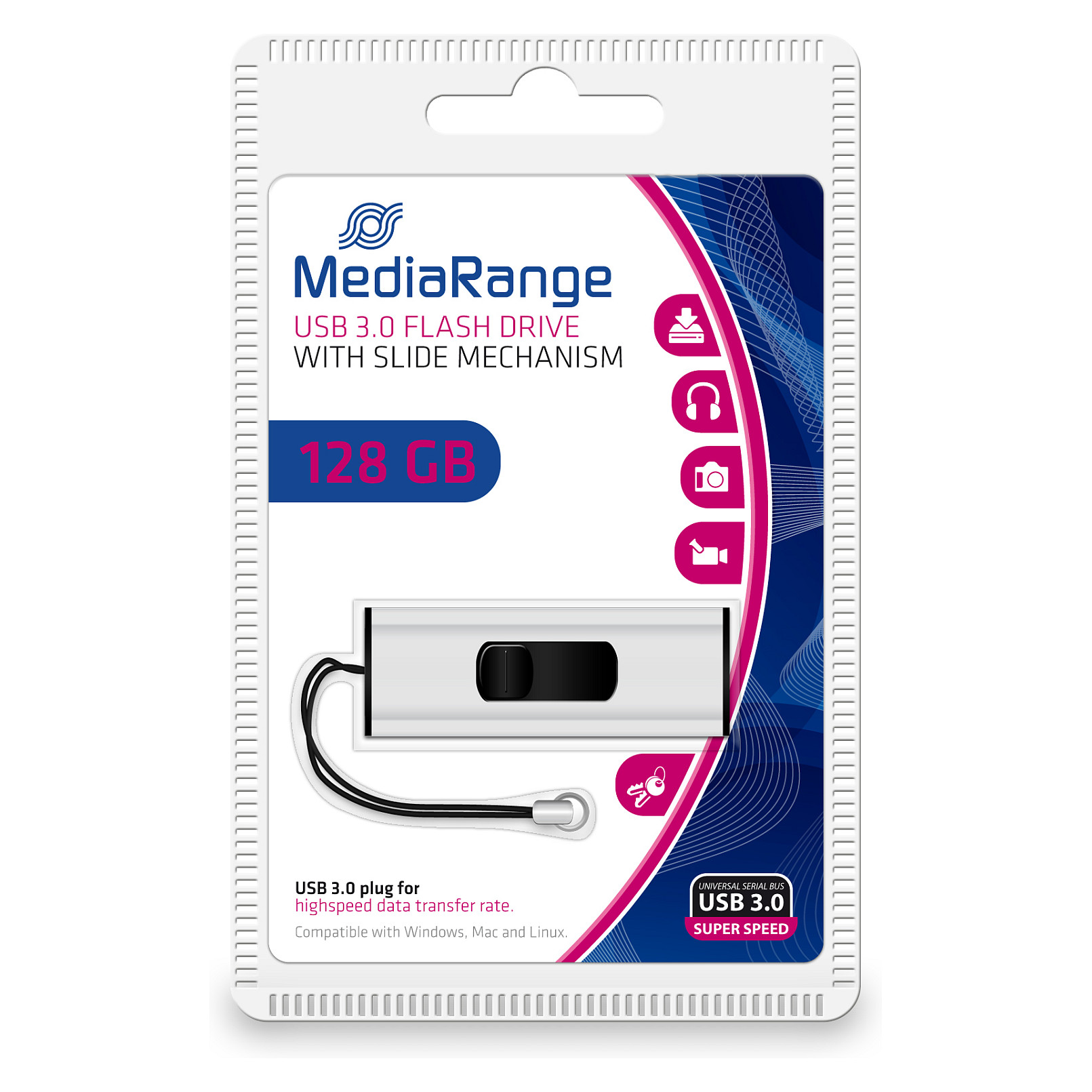 USB STICK 128GB USB 3.2 MEDIARANGE MR918 USB A / Micro USB thumbnail 5