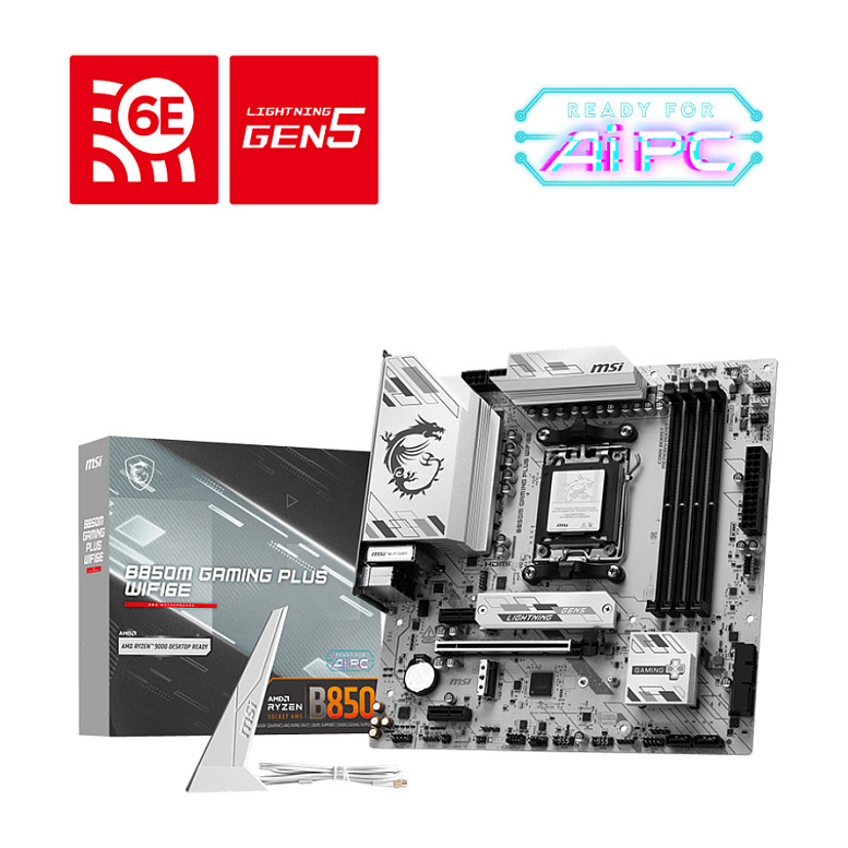 Pllakë Amë AMD AM5 MSI B850M Gaming Plus / mATX / DDR5 / HDMI