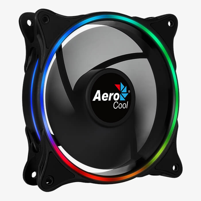 Ftohës për Kasë AeroCool Eclipse 12 / 120mm / 1200 RPM / ARGB – Zezë