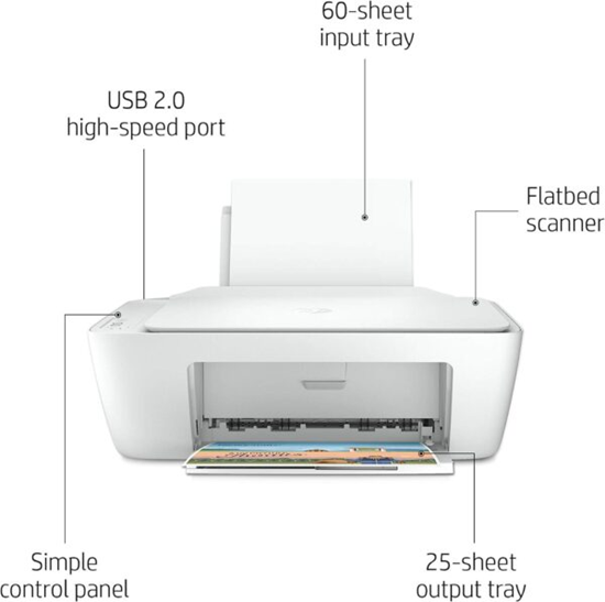 Printer Multifunksional AIO HP 2320 Deskjet / Print , Copy , Scanner / A4 / black Up to 20 ppm / color Up to 16 ppm / e bardhë 3