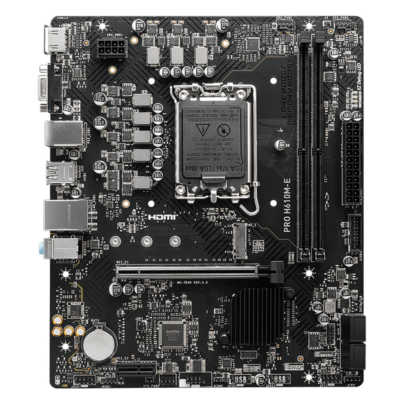 Pllakë Amë PRO H610M-E DDR5 mATX thumbnail 2