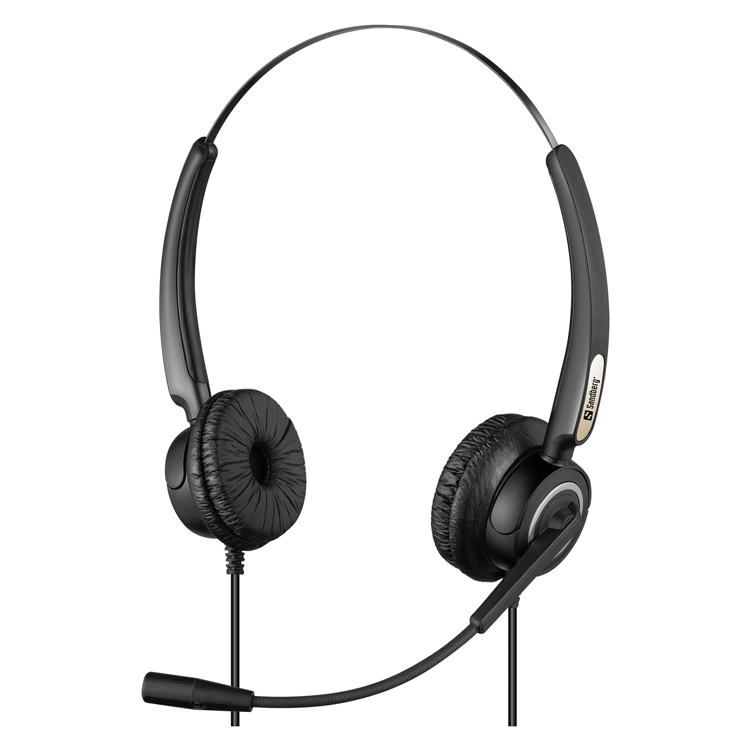 Kufje me kabllo Sandberg USB Office Headset Pro Stereo / USB-A / 30mm / Mikrofon - Zezë