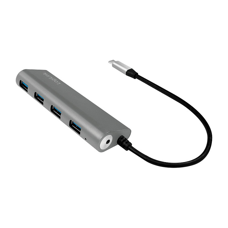 Hub USB-C LogiLink UA0309, 4x USB-A, USB 3.2 Gen 1, 5Gbps, alumin - Hiri 2