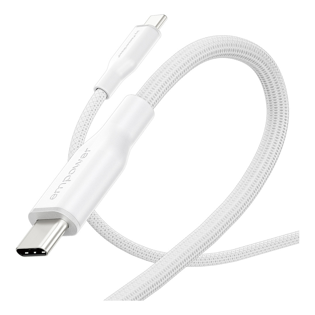 Kabllo empower by PanzerGlass Racing, EM85432, USB-C në USB-C, USB 2.0, 60W, 2 m -Bardhë 6