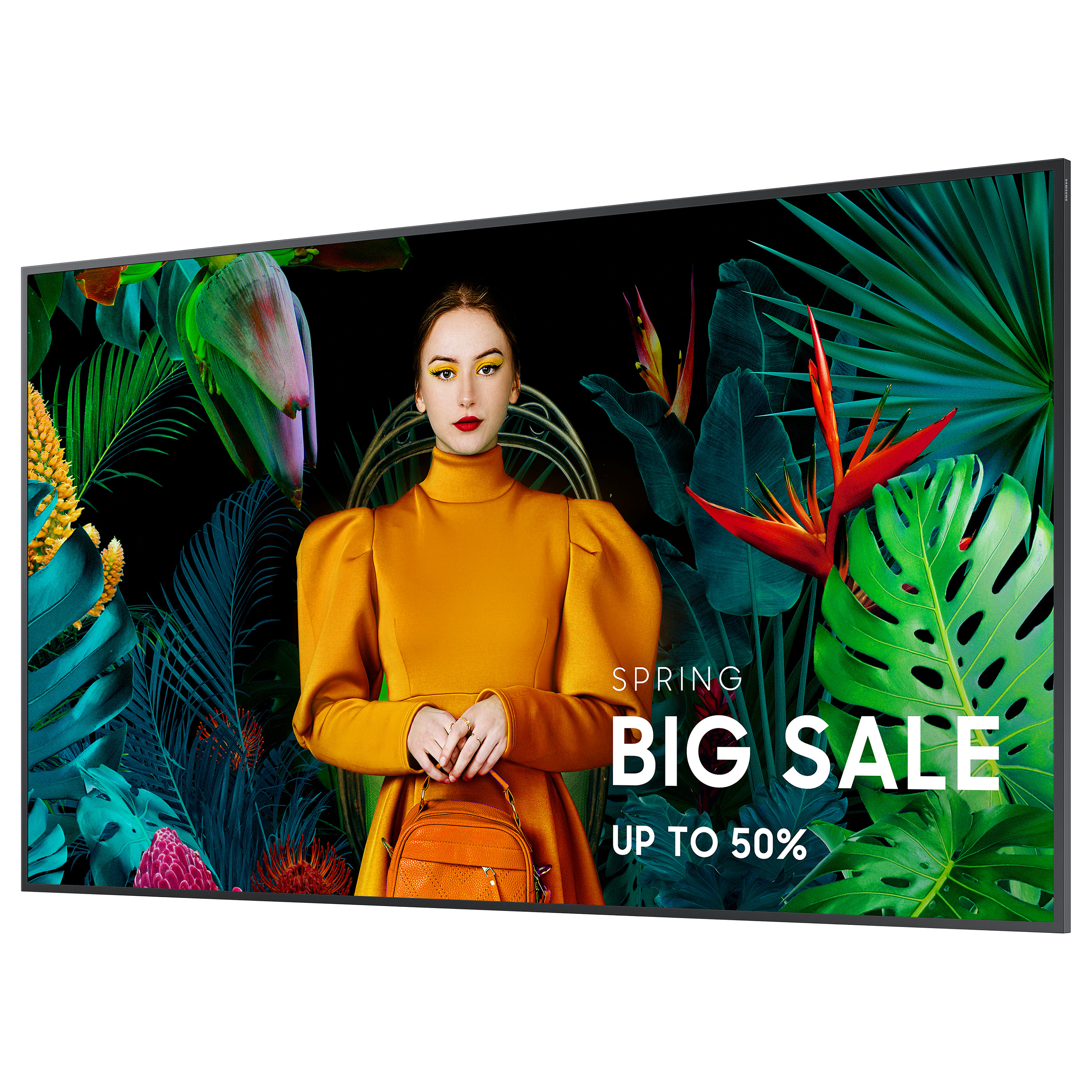 Televizor 4K Ultra HD SAMSUNG 138.68cm/55" (3840x2160) Samsung LH55QMCEBGCXEN 16:9 4K UHD LED 8ms Digital Signage 24/7 3x HDMI DP USB LS WIFI LAN BT Zi 6