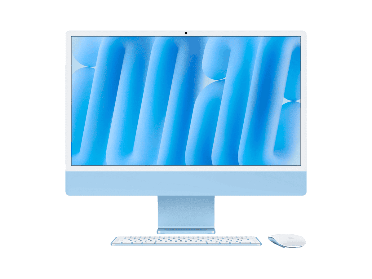 Apple iMac M4 24", 10 CPU, 10 GPU, 16GB, 512GB - Blue