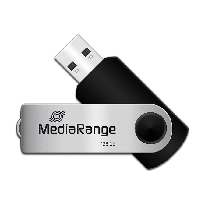 USB Flash Drive STICK 128GB MEDIARANGE MR913 - e zezë thumbnail 3