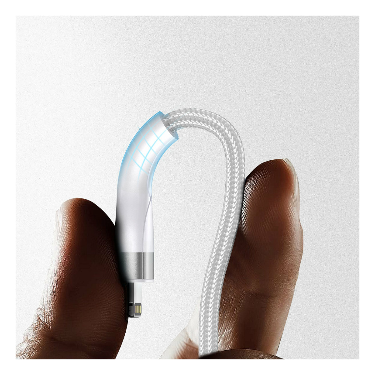 Kabllo USB 4smarts USB-C/A Multi-Charging Cable 4-in-2 / 1.2m – Bardhë thumbnail 6