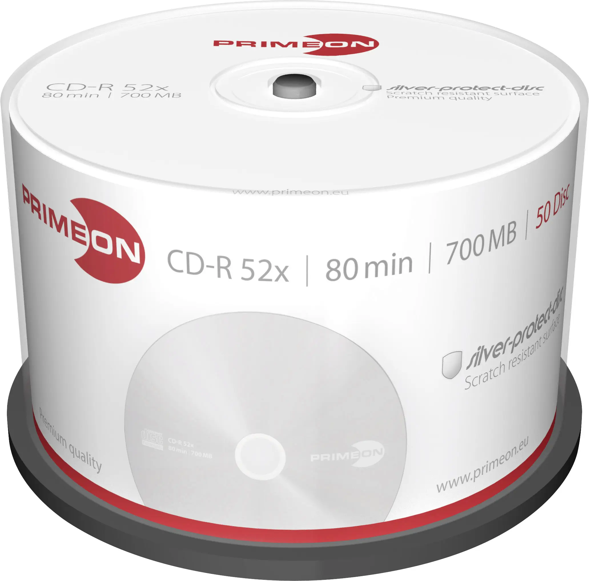 CD PRIMEON CD-R 700MB, 52x, Silver Protect, 50 Copë 5