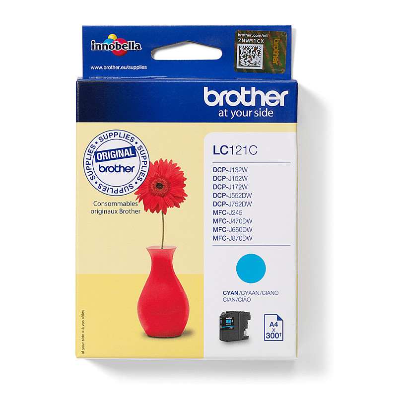 INK Brother LC-121C / 300 faqe A4 - Blu