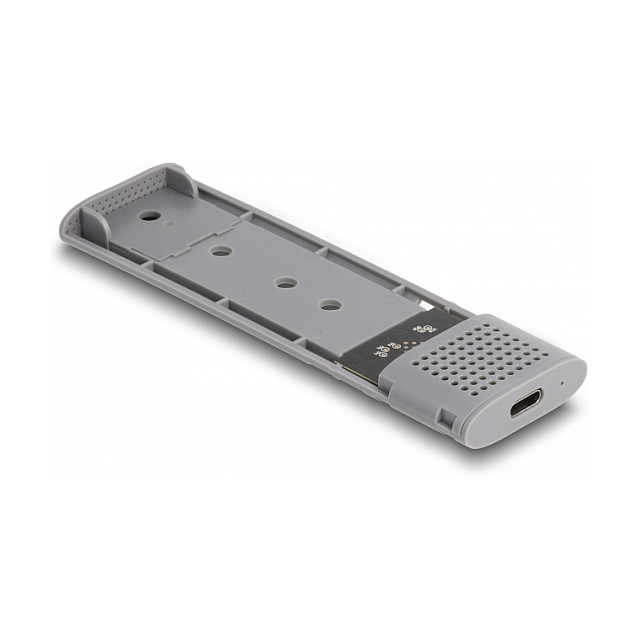 Delock 42019 External M.2 SSD Enclosure / NVMe PCIe + SATA / USB Type-C / 10Gbps / Tool-Free / 2230-2280 5