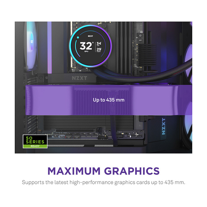Kasë NZXT H9 Flow RGB CM-H92FB-R1 -Zezë thumbnail 5
