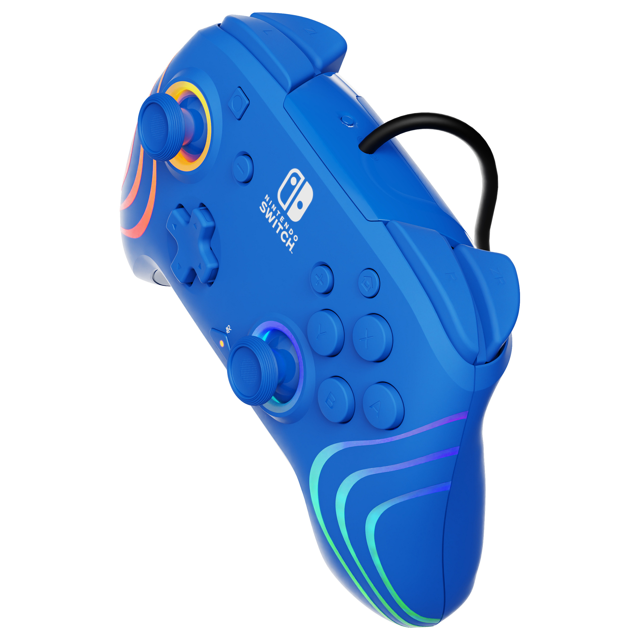 Kontroller Nintendo PDP Afterglow Wave Wireless RGB Switch - Blu 7