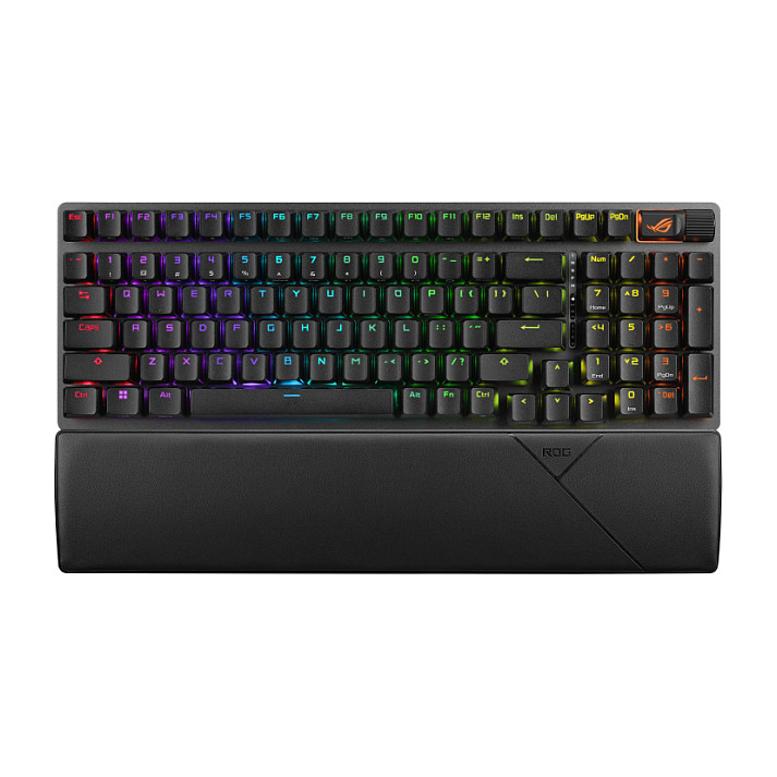 Tastierë Gaming ASUS ROG Strix Scope II 96 Wireless / 96% / Mekanike / RGB / AZERTY -Zezë